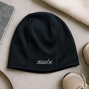 Vintage Swix Beanie Hat Cap Skull Ski Mens Unisex Snowboard Classic Preppy Hip